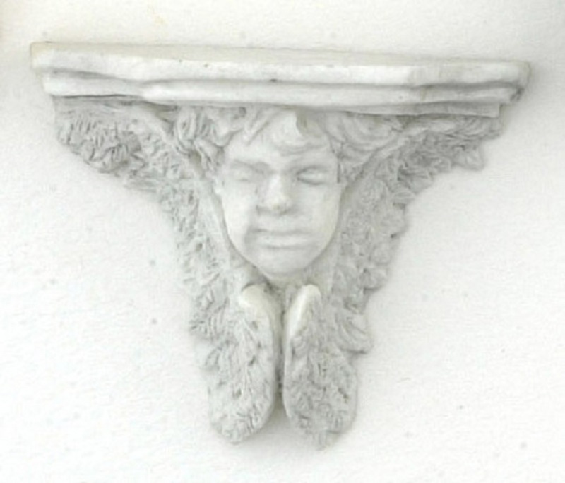 Gray Angel Face Bracket or Shelf by Falcon Miniatures