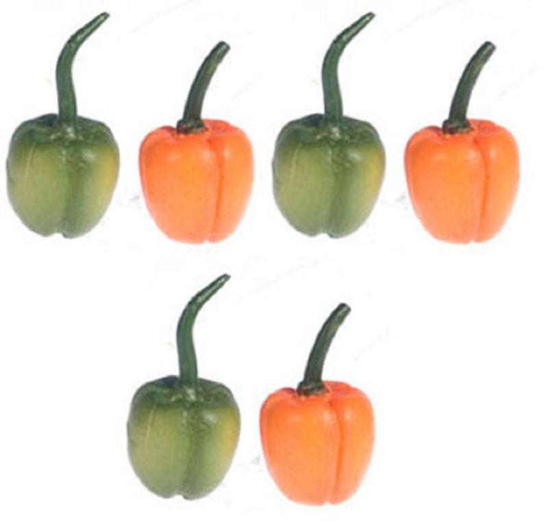 Green & Orange Bell Peppers by Falcon Miniatures