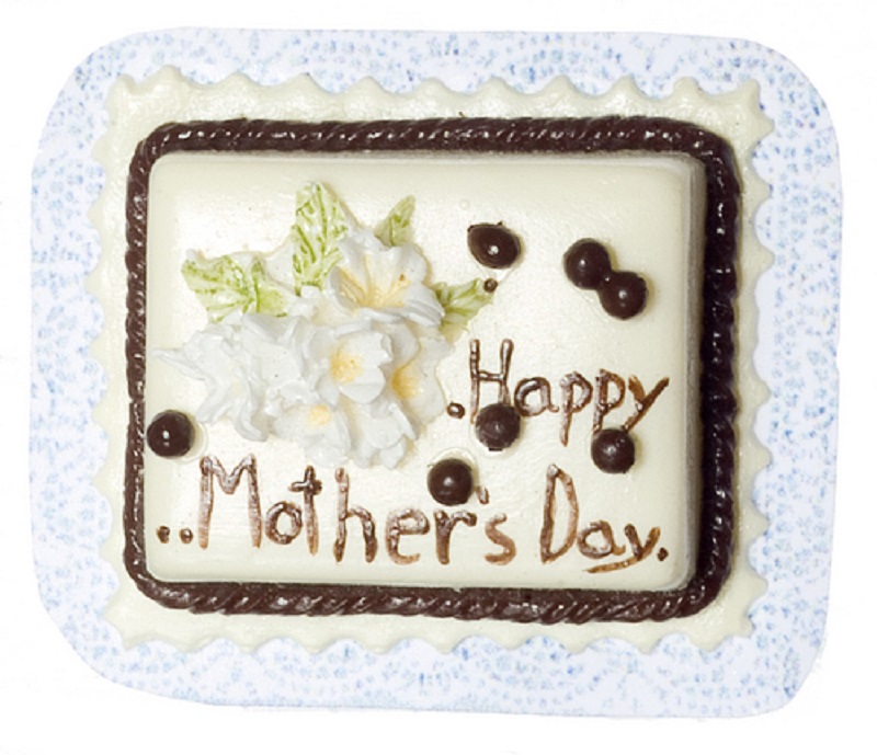Artisan Decorated "Mothers Day Cake" by Falcon Miniatures
