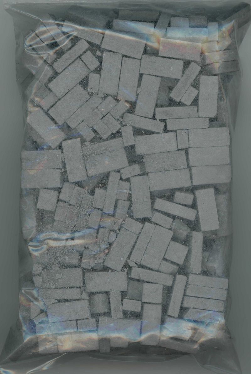 325 Piece Charcoal Brick