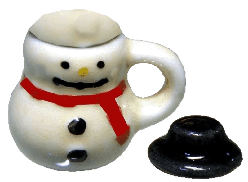 Ceramic Snow Man Mug by Bright deLights