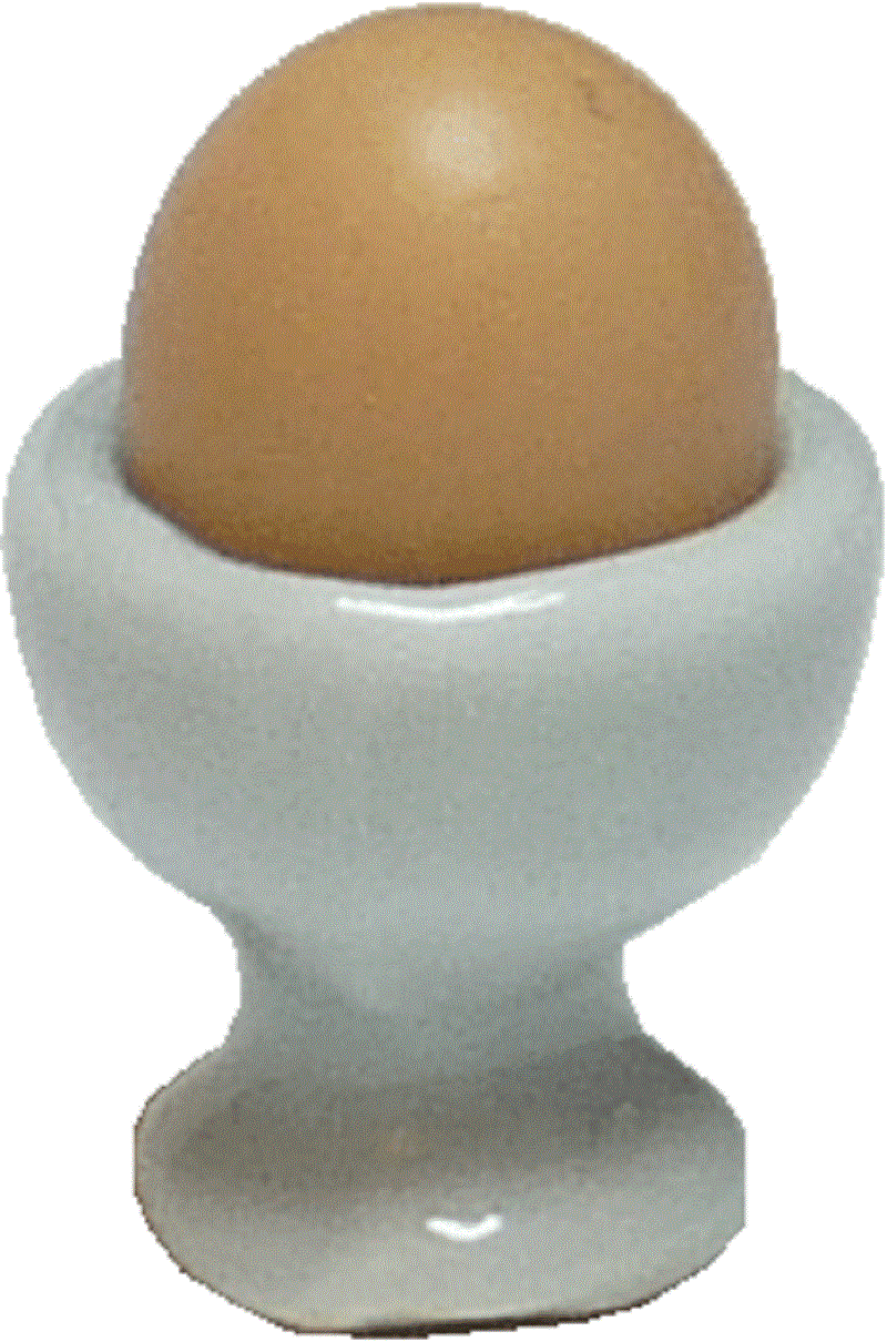 Brown Egg in an Egg Cup by Bright deLights