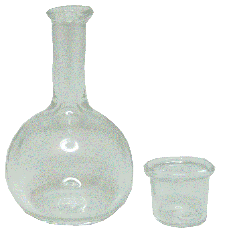 Glass Decanter and Cup by Bright deLights