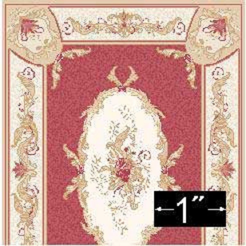 1:24 Aubusson Red Rug
