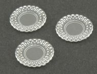 Set of 3 Chrysnbon Lace Edged Plates