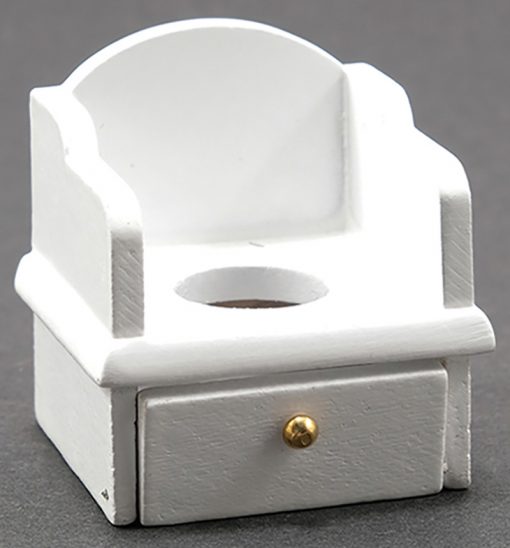 Old Fashioned White Wood Potty Chair