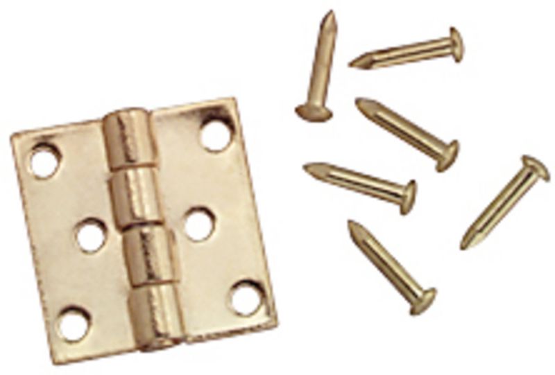 Brass Butt Hinges with Nails