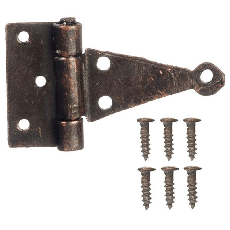 T-Hinges in Bronze Finish with 24 Nails