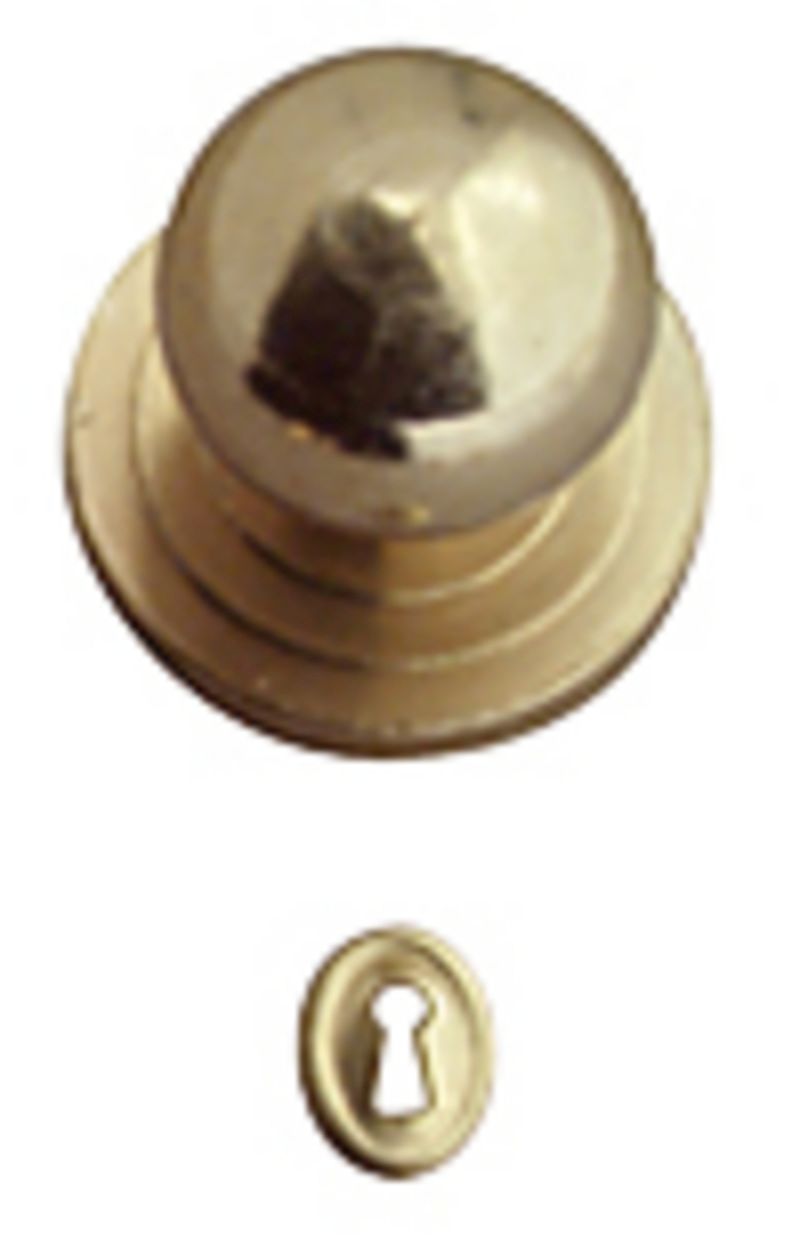 Brass Door Knobs with Keyhole