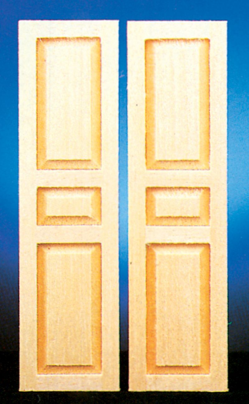 Double French Doors for Interior or Exterior - Dollhouses and More