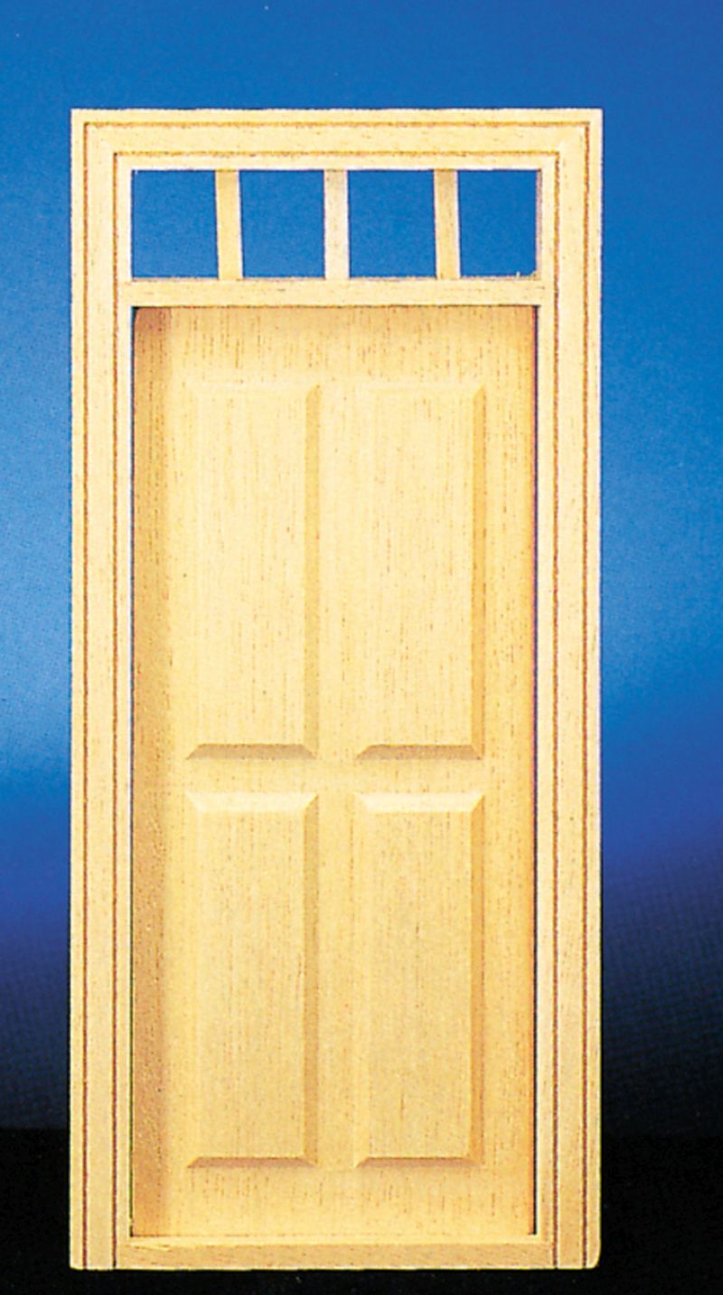 Four Panel Door with Transom