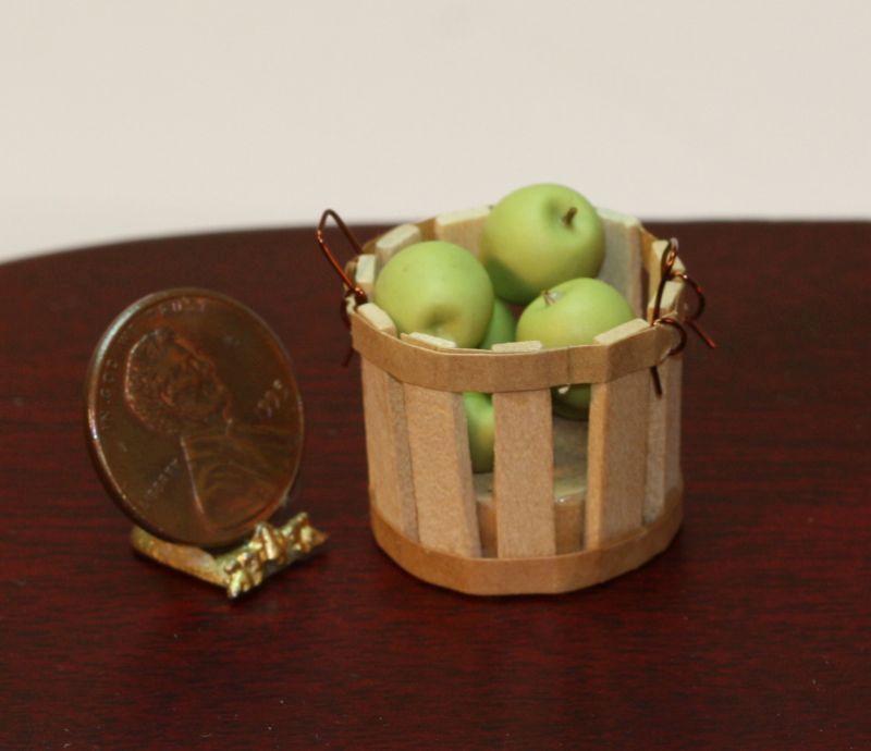 Basket of Whole Green Apples