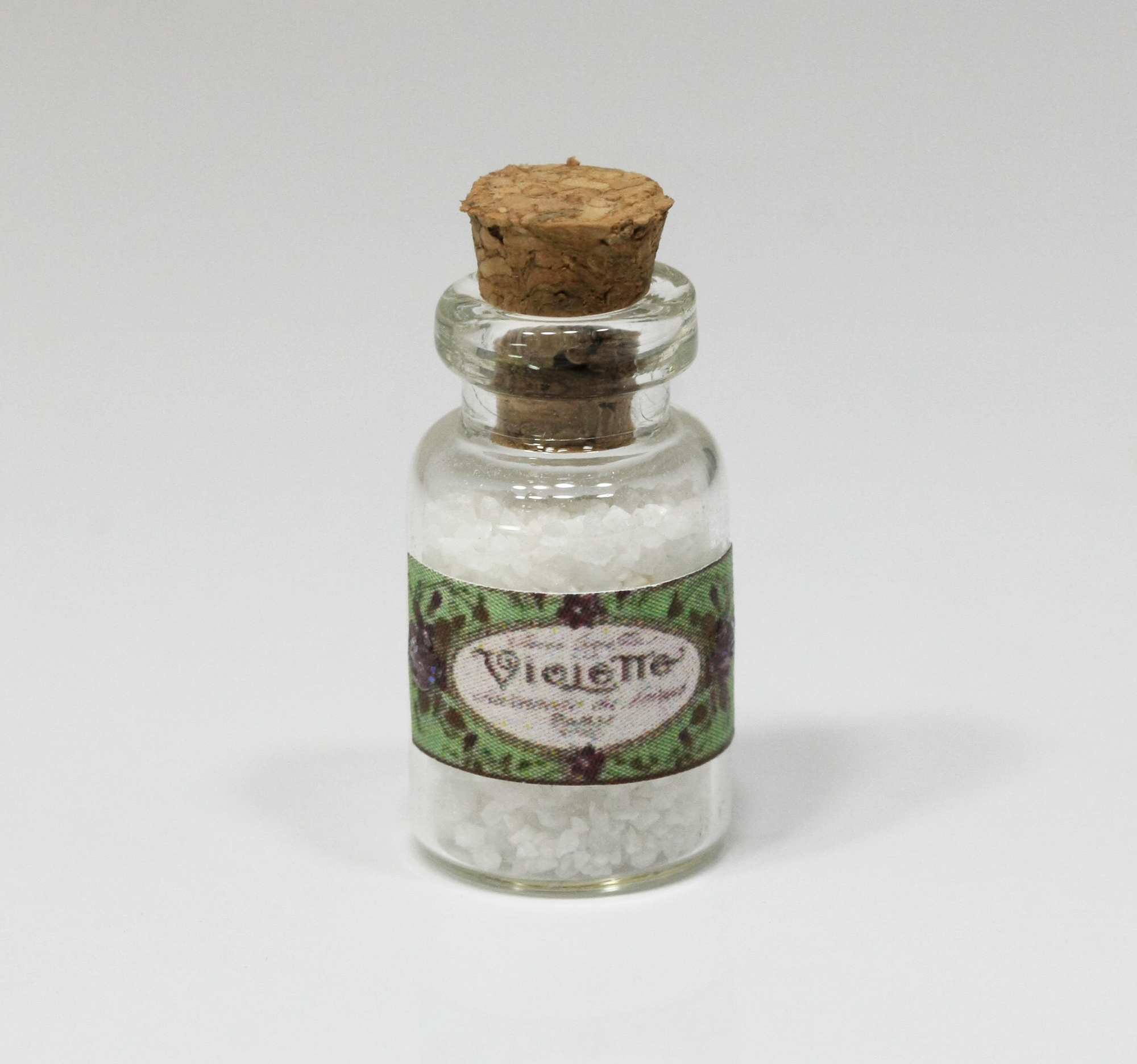 Dollhouse Miniature Glass Bottle of French  Violets Bath Product