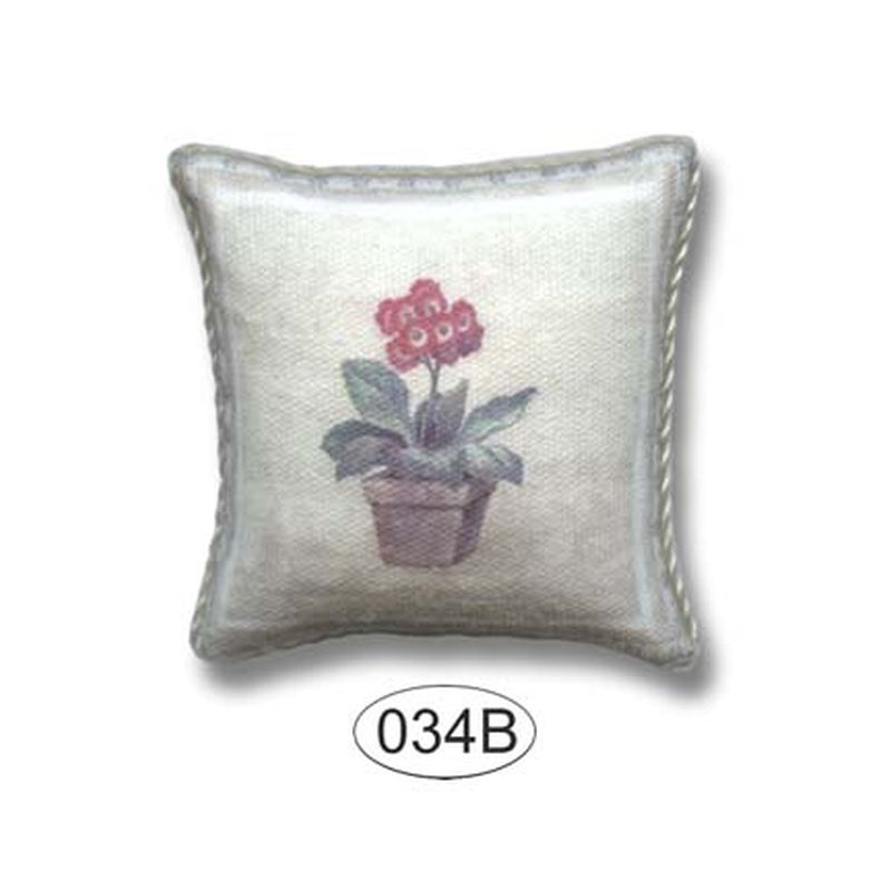 Pillow "Potted Geranium" by Itsy Bitsy Mini