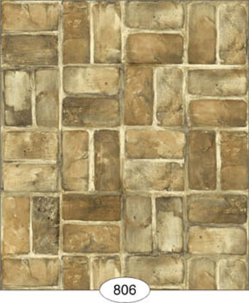 Dollhouse Wallpaper Tan Brick | eBay