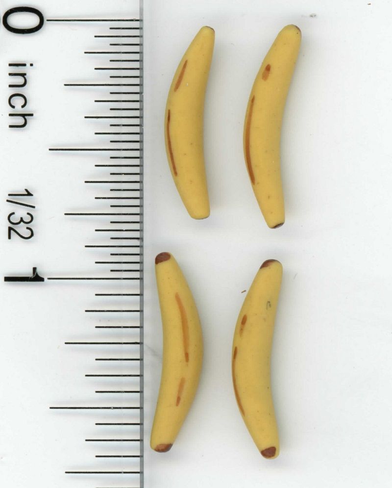Set of 4 Whole Bananas