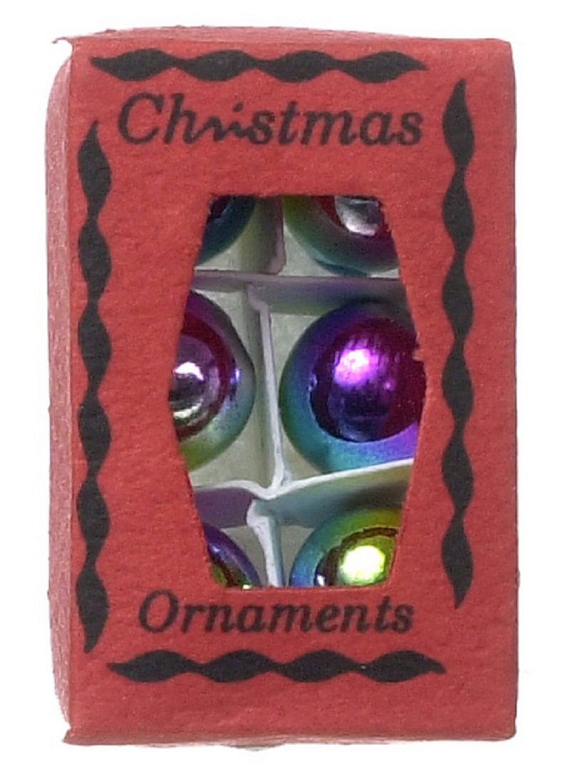 Christmas Ornaments in a Red Box