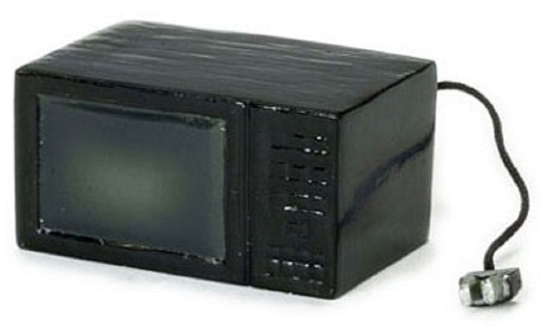 Black Microwave Oven with Cord