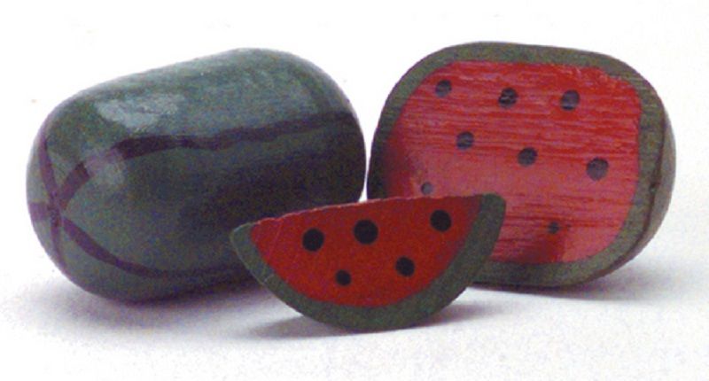 Wood Watermelons Hand Painted