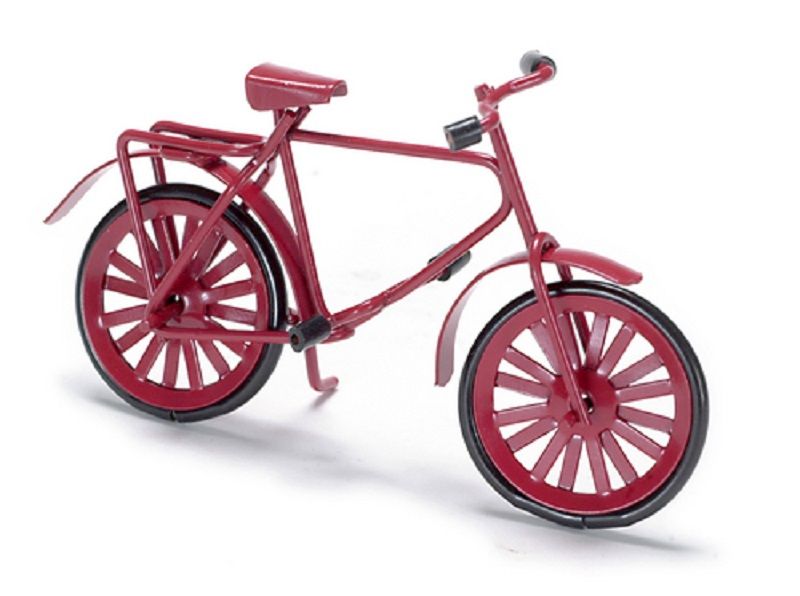 Little Red Bicycle with Spinning Wheels!