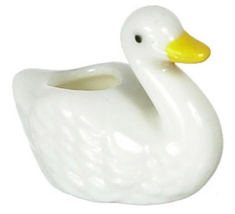 White Swan Planter in Ceramic