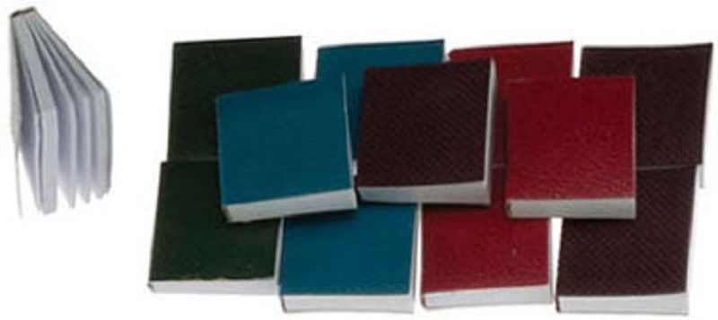 Set of 12 Colorful Books w/Blank Pages