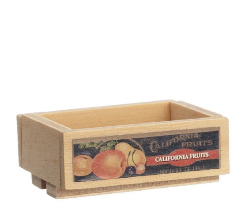 Empty Wooden Fruit Crate by International Miniatures