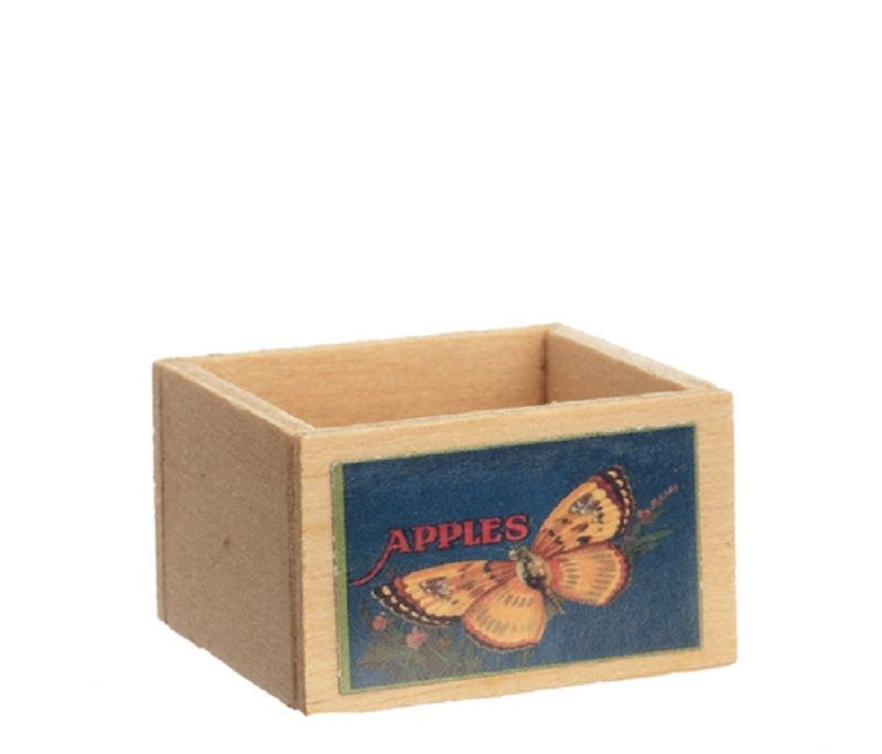 Empty Wooden Fruit Crate by International Miniatures