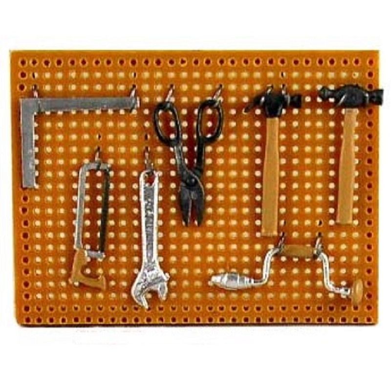 Peg Board With Tool Set