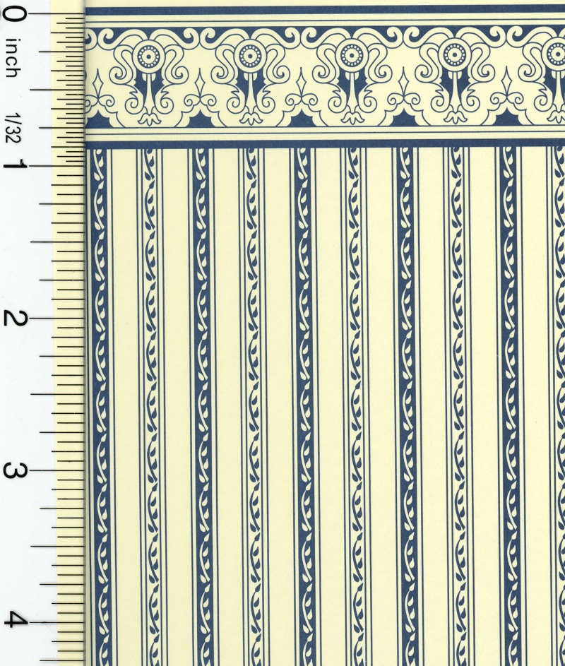 Wallpaper Regency Style Blue Stripe