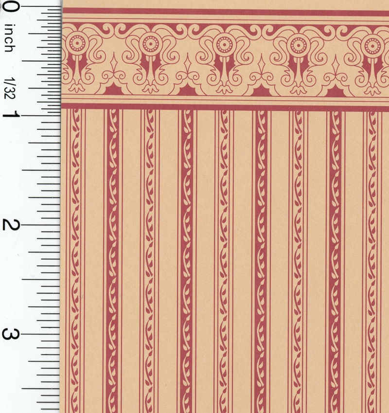 Wallpaper Regency Style Plum Stripe