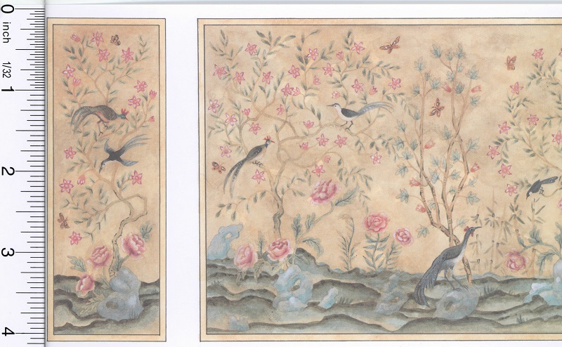 Wallpaper Chinoiserie Panels - Dollhouses and More