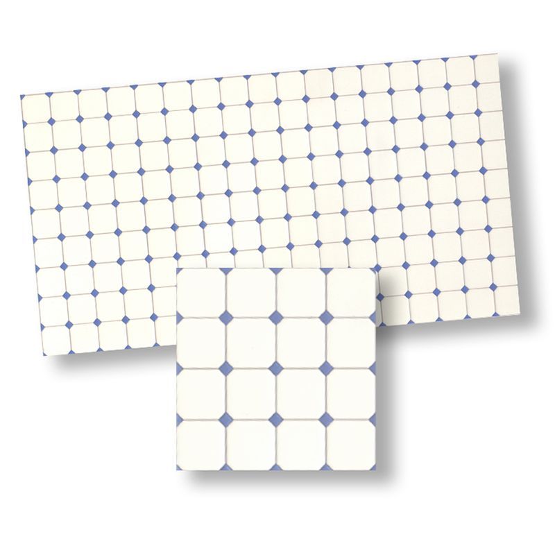 Blue Diamond & White Wall Tiles by World Model Miniatures