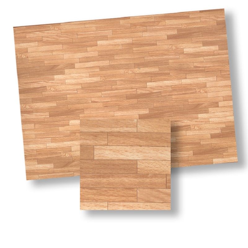 Large Faux Wood Parquet Flooring by World Model Miniatures