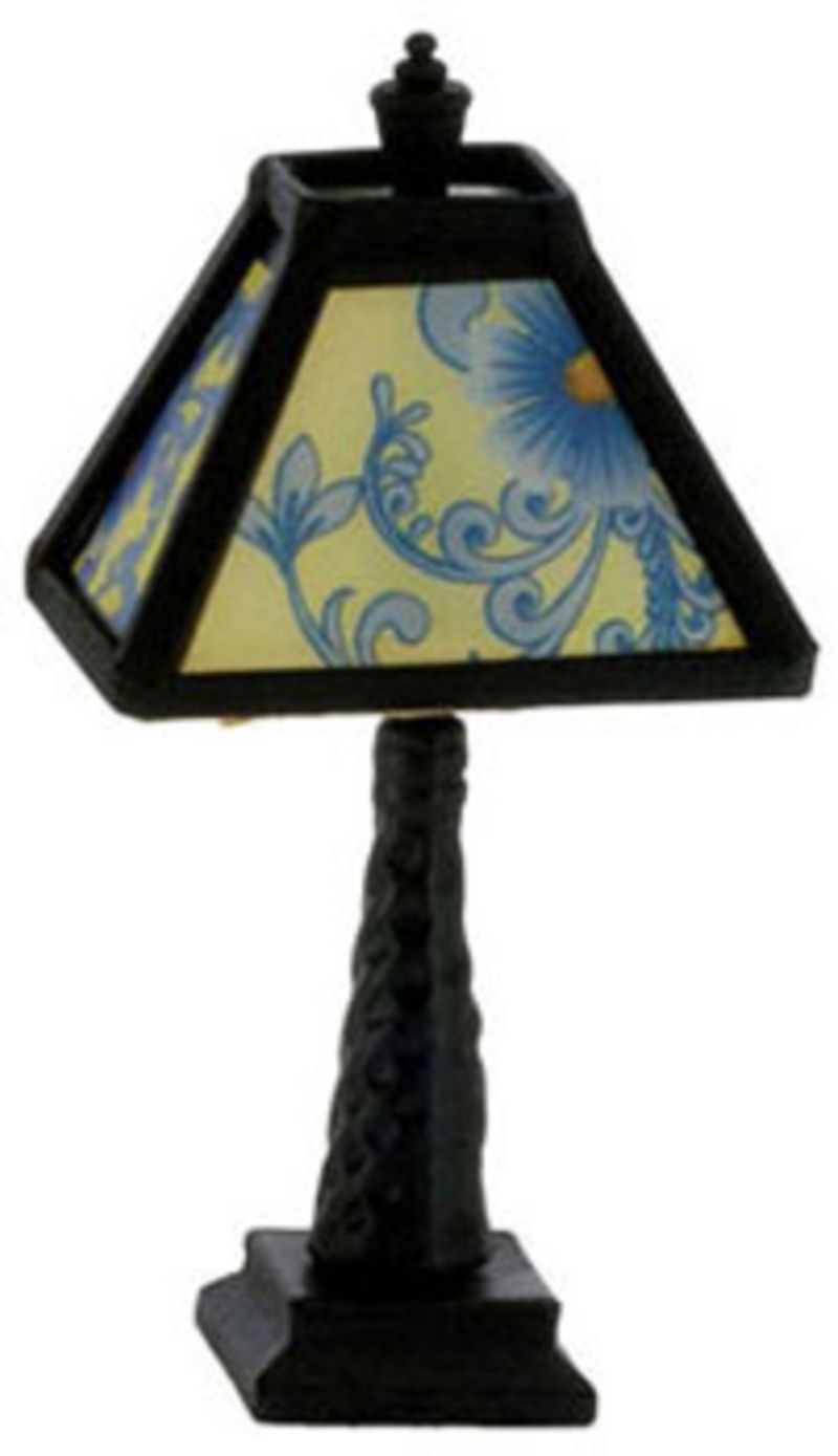 Craftsman Ornate Lamp in Dark Bronze