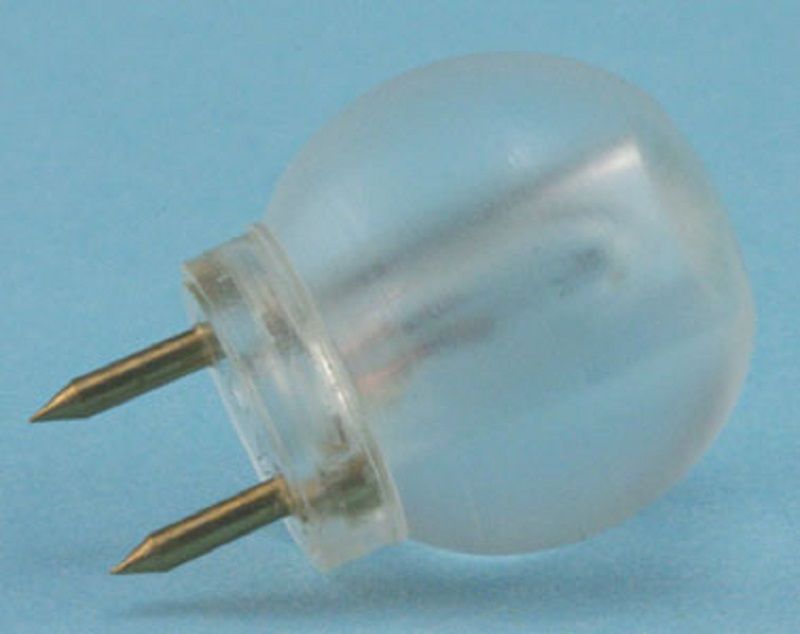 Round Clear 12V Pin-In Ceiling Globe