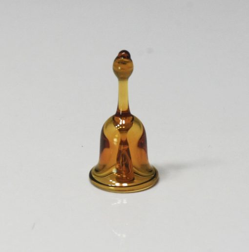 Artisan Amber Glass Bell by Philip Grenyer