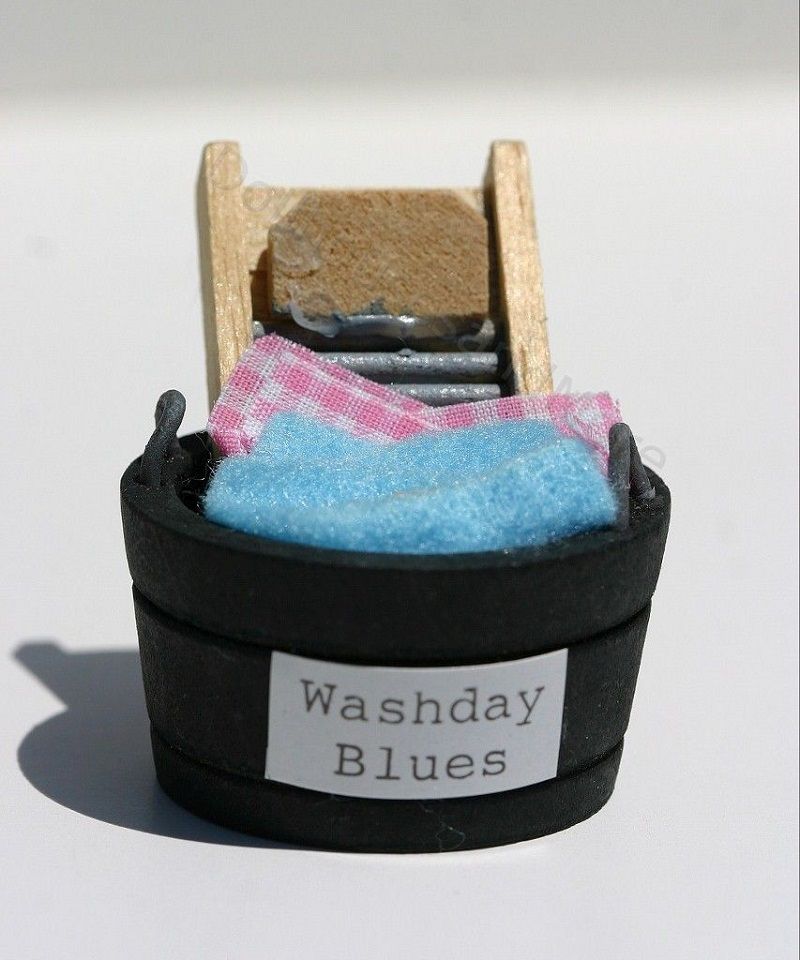 Old Fashioned Wash Day Bucket Filled