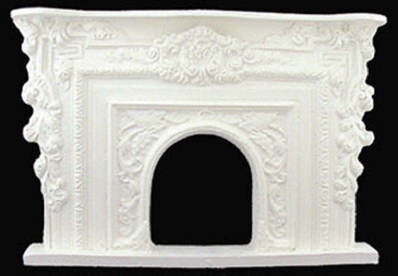 Victorian  Resin "Rococo Fireplace" by Unique Miniatures