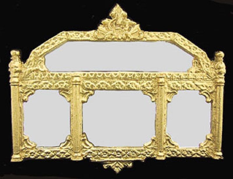 Gold Framed Mirror by Unique Miniatures