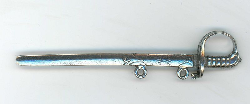 Antiqued Pewter Sheathed Sword