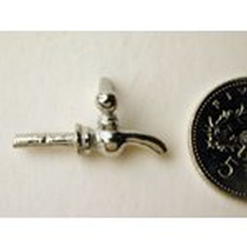 Polished Pewter Barrel Tap by Warwick Miniatures