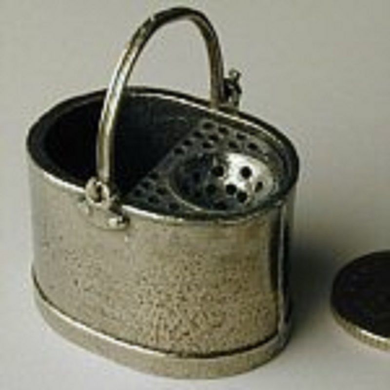 Polished Pewter Mop Bucket