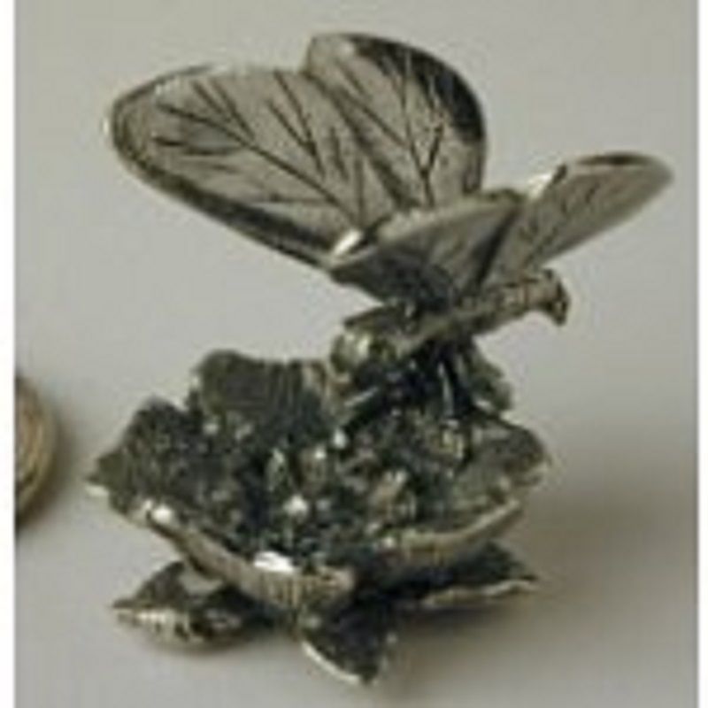 Pewter Butterfly Statue