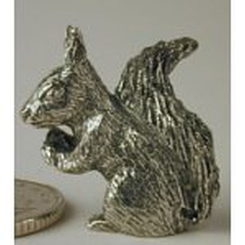 Pewter Figurine of a Squirrel