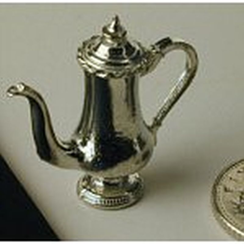 Coffee Pot in Polished Pewter