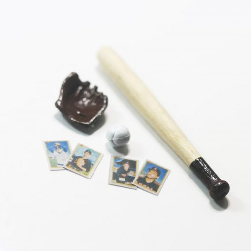 Baseball Bat, Glove, Baseball Cards and Ball Set