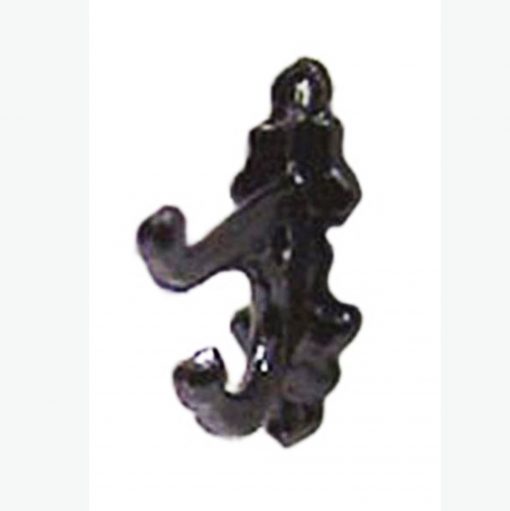 Ornate Black Coat Hook