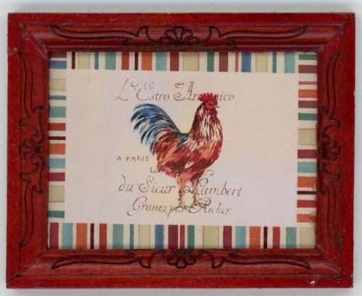 Framed Art " French Rooster " Print