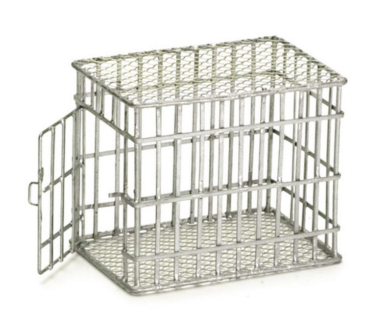 Galvanized Metal Small Dog Cage